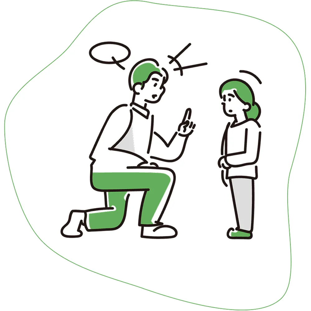  経験豊富な指導員のイメージイラスト